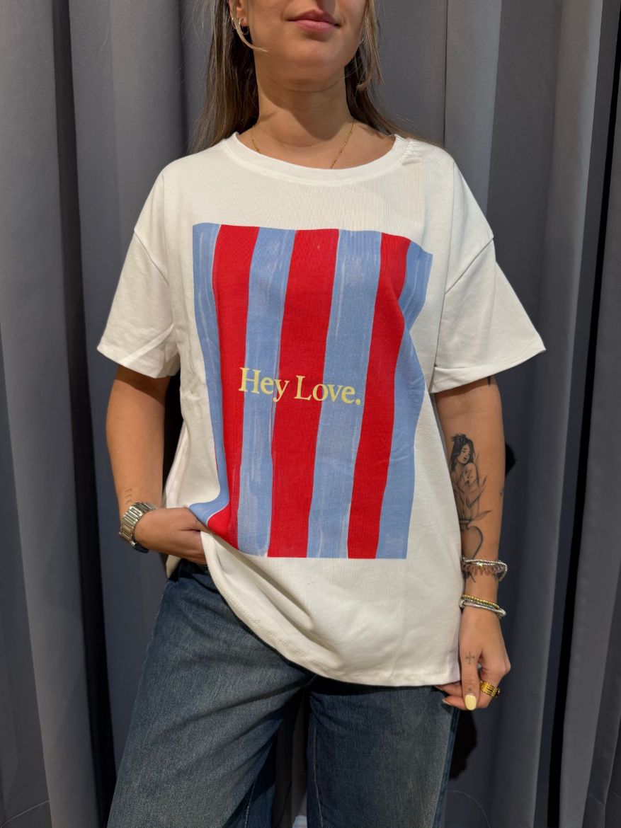 Immagine di T-SHIRT HEY LOVE