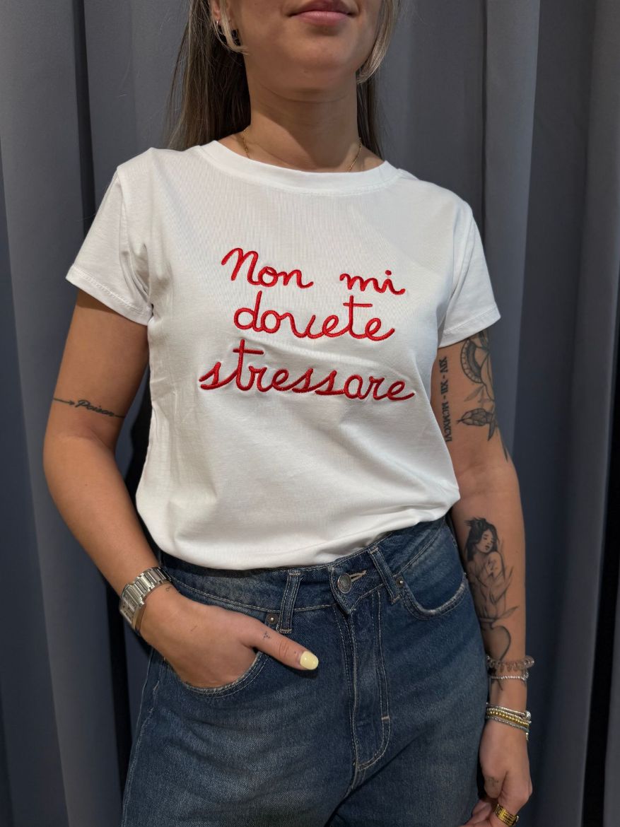 Immagine di T-SHIRT NON MI DOVETE STRESSARE