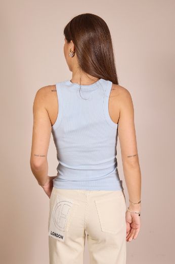 Immagine di CANOTTA FOREST - Disponibile in BIANCO, AZZURRO, MARRONE, FUCSIA, NERO, BEIGE
