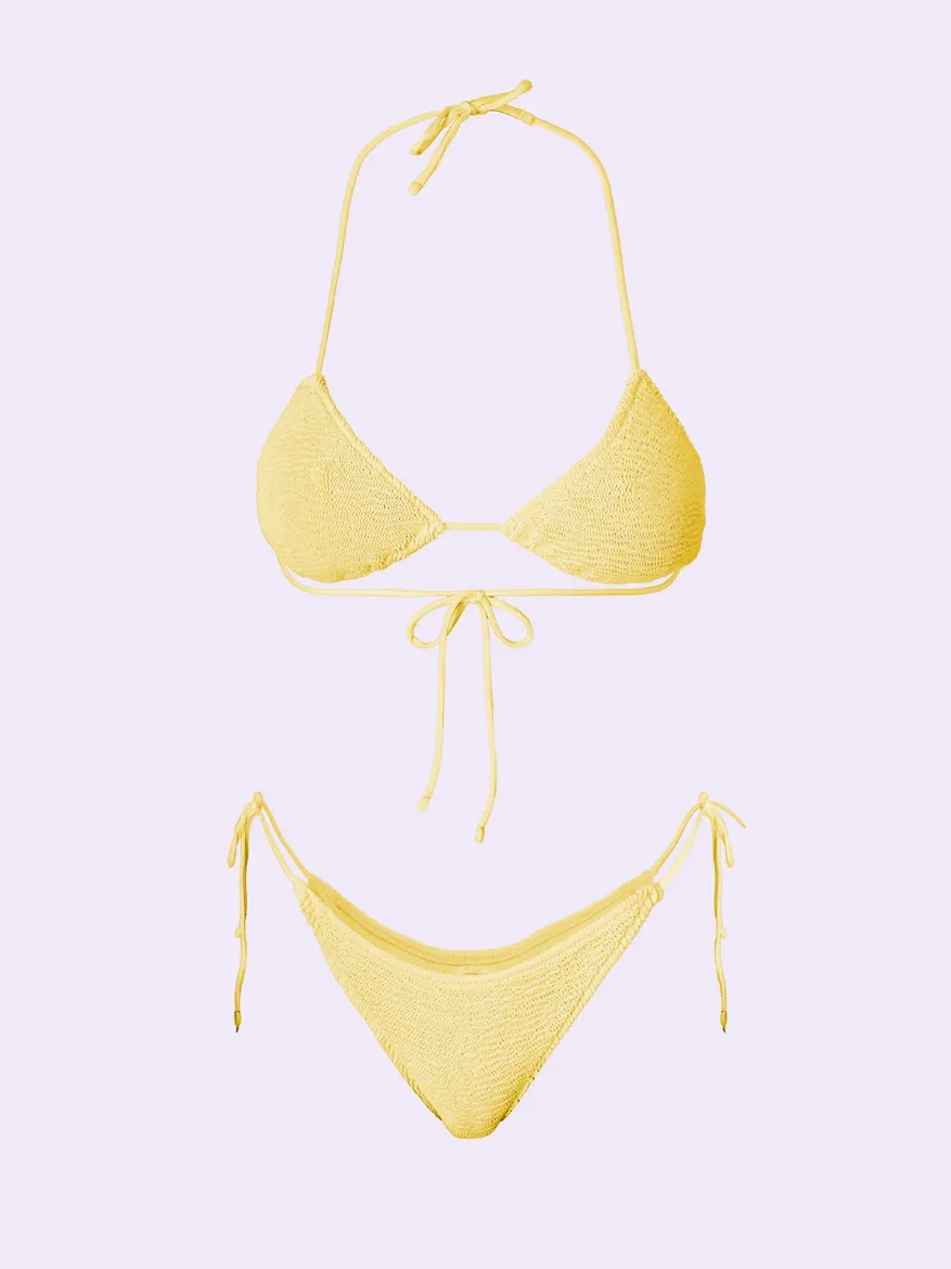 Immagine di BIKINI TRIANGOLO CRINKLE GIALLO