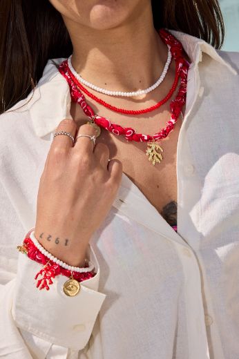 Immagine di BRACCIALE FORMENTERA - Disponibile in ROSSO, MORO