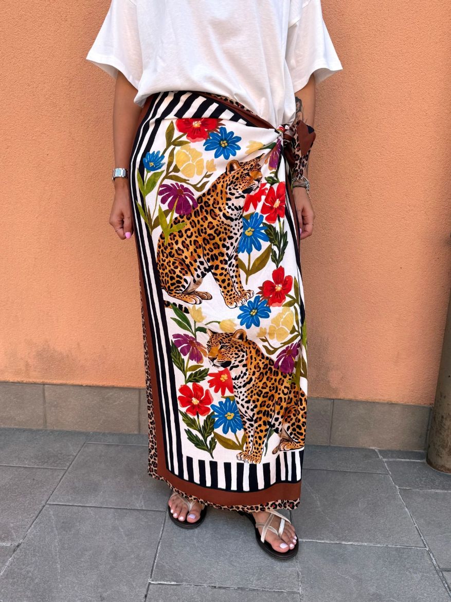 Immagine di GONNA PAREO LEOPARD