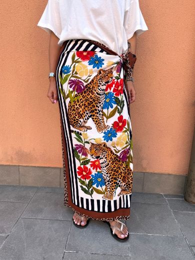Immagine di GONNA PAREO LEOPARD