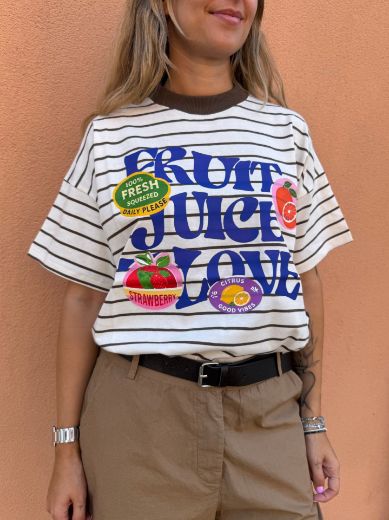 Immagine di T-SHIRT RIGHE FRUIT JUICE