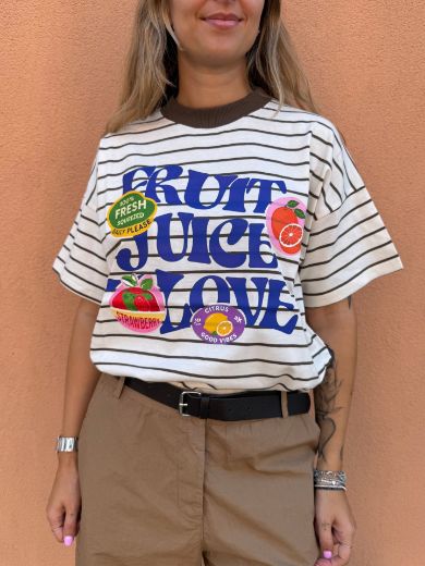 Immagine di T-SHIRT RIGHE FRUIT JUICE