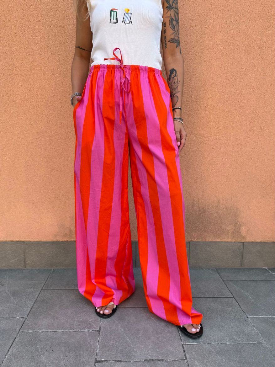 Immagine di PANTALONE STRIPES ROSA-ARANCIO
