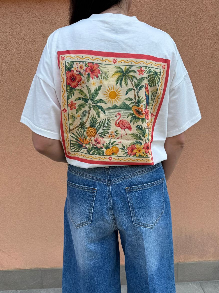 Immagine di T-SHIRT FLAMINGO