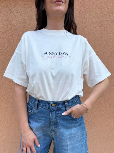Immagine di T-SHIRT SUNNY DAYS GOOD VIBES
