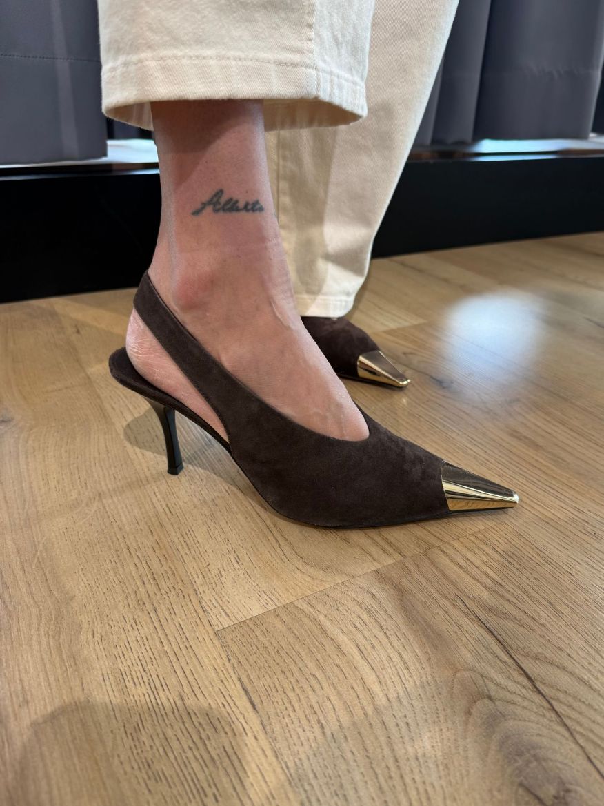 Immagine di DECOLLETE' CAMOSCIO MORO